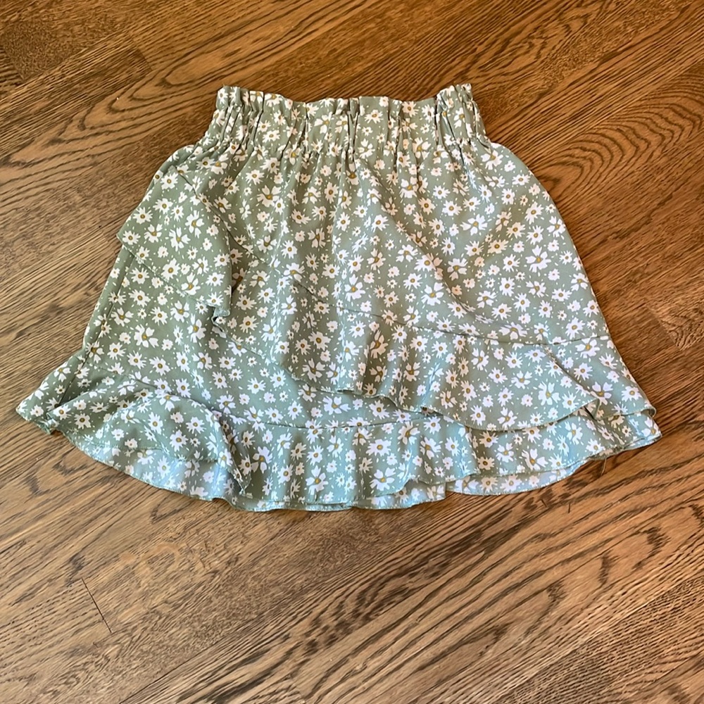 Flower mini skirt